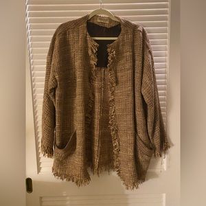 Vintage woven brown jacket